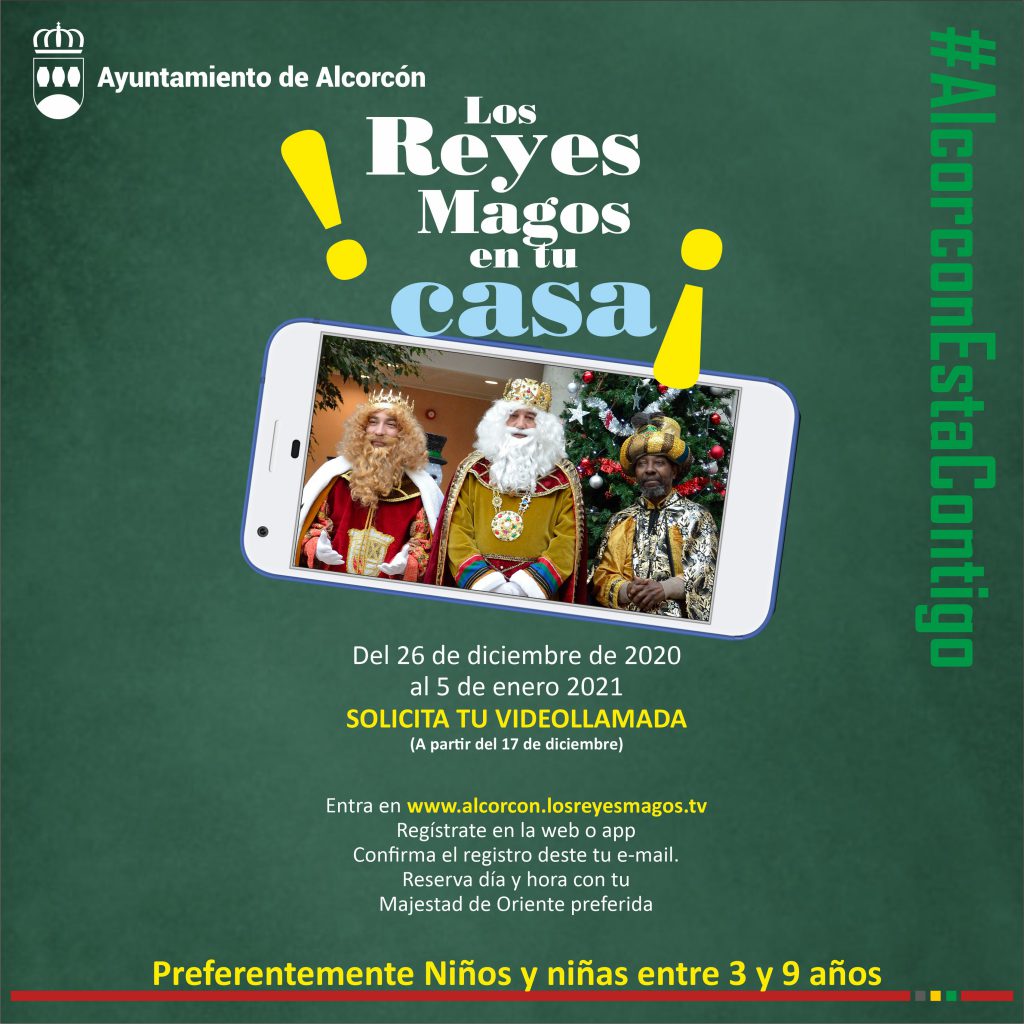 Los niños de Alcorcón hablarán con los Reyes Magos y Papá Noel por videollamada 7