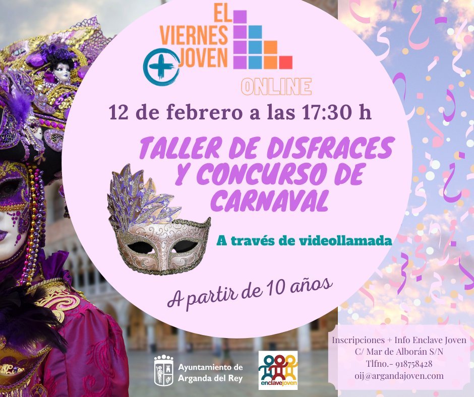 Arganda organiza un concurso de disfraces virtual para Carnaval 2021 4