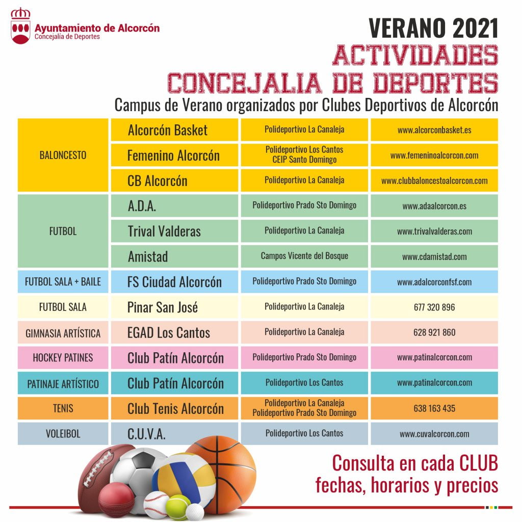 Abierto el plazo de inscripción para los clubes deportivos de Alcorcón 16