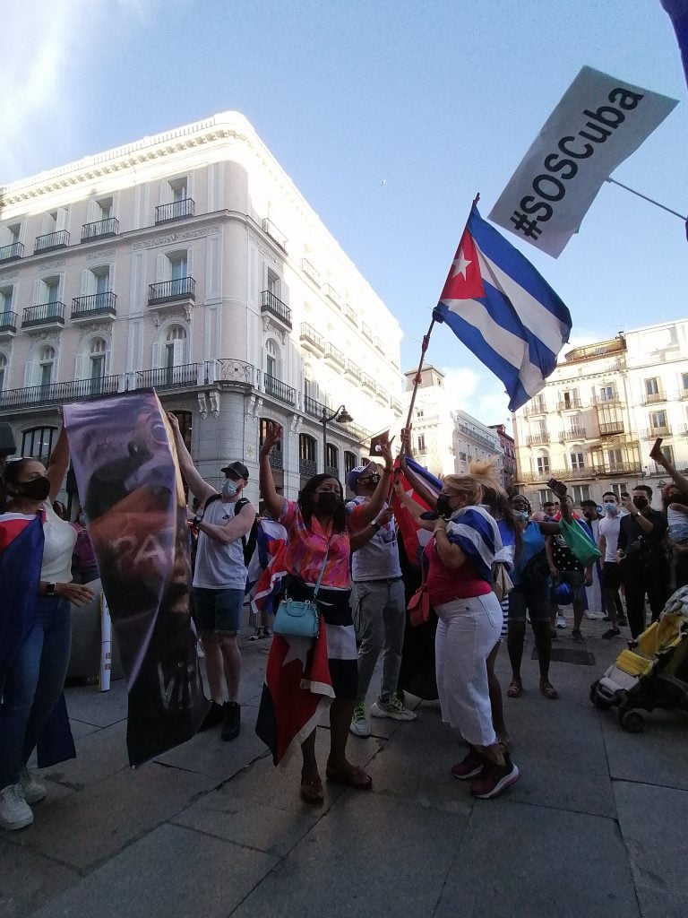 Así han sido las protestas en Madrid contra el Gobierno cubano 6