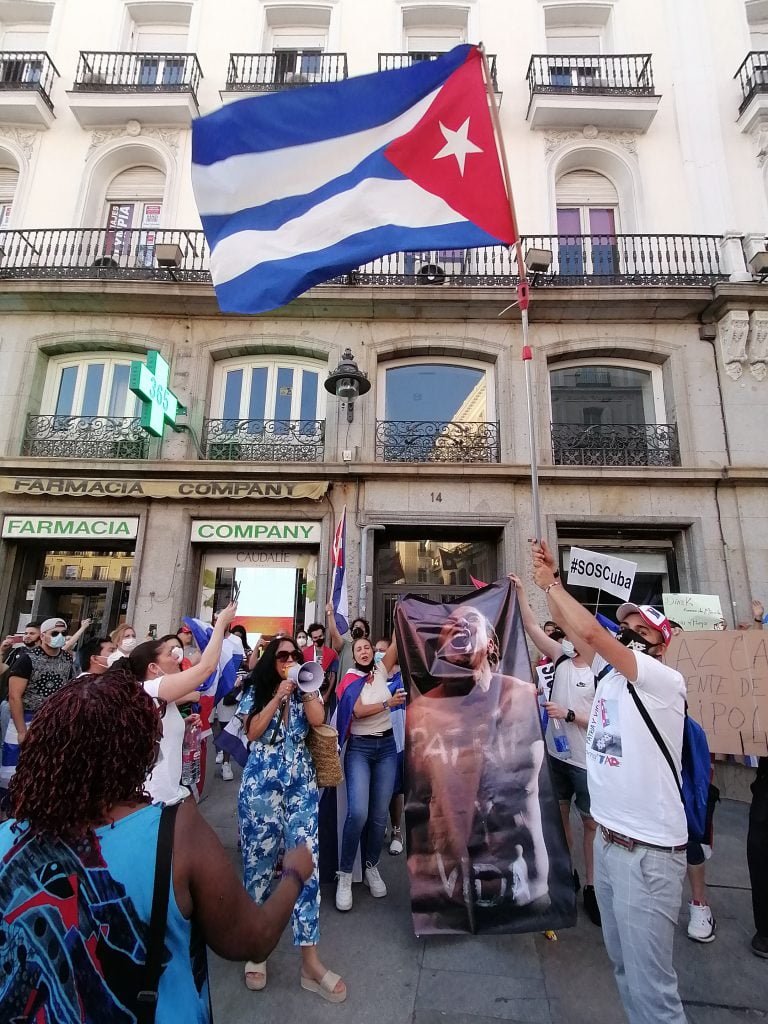 Así han sido las protestas en Madrid contra el Gobierno cubano 1