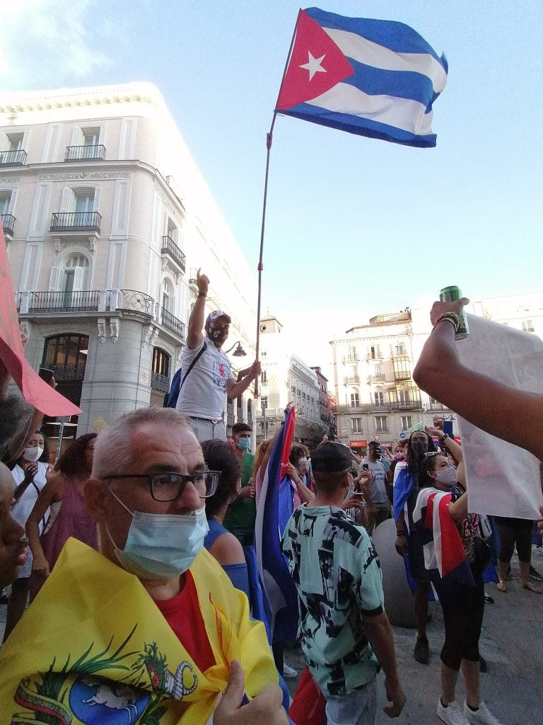Así han sido las protestas en Madrid contra el Gobierno cubano 3