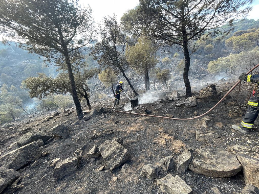 Comienza la investigación del incendio del pantano de San Juan tras darse por extinguido 15