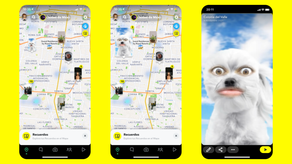Snapchat mejora su Mapa con Layers 1