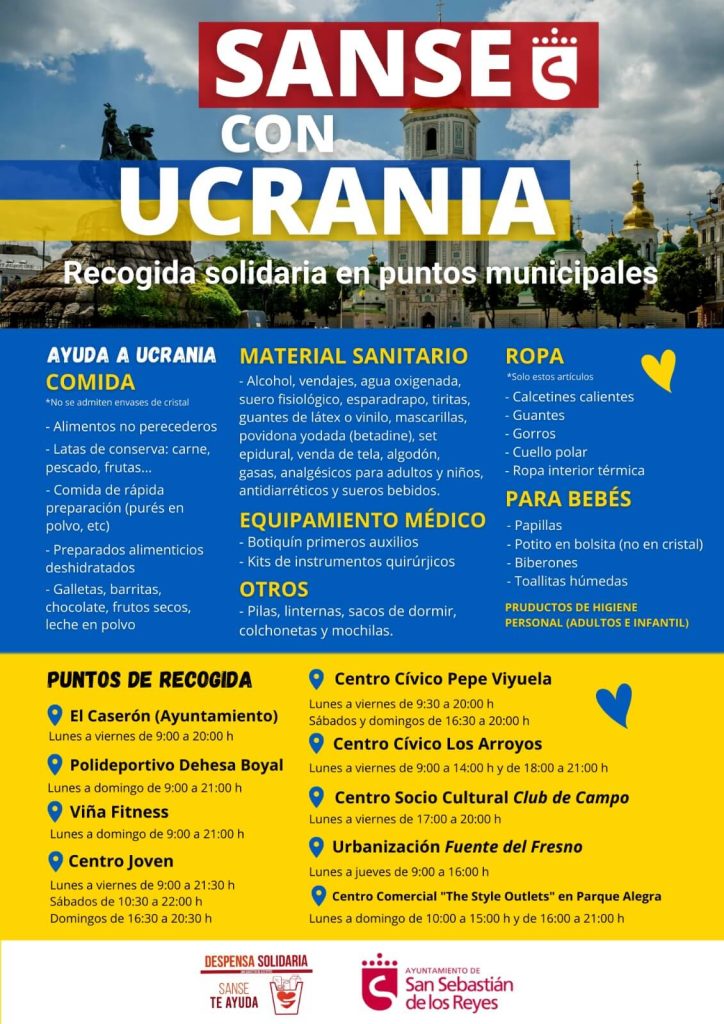 Sanse activa la campaña humanitaria para refugiados ucranianos 8