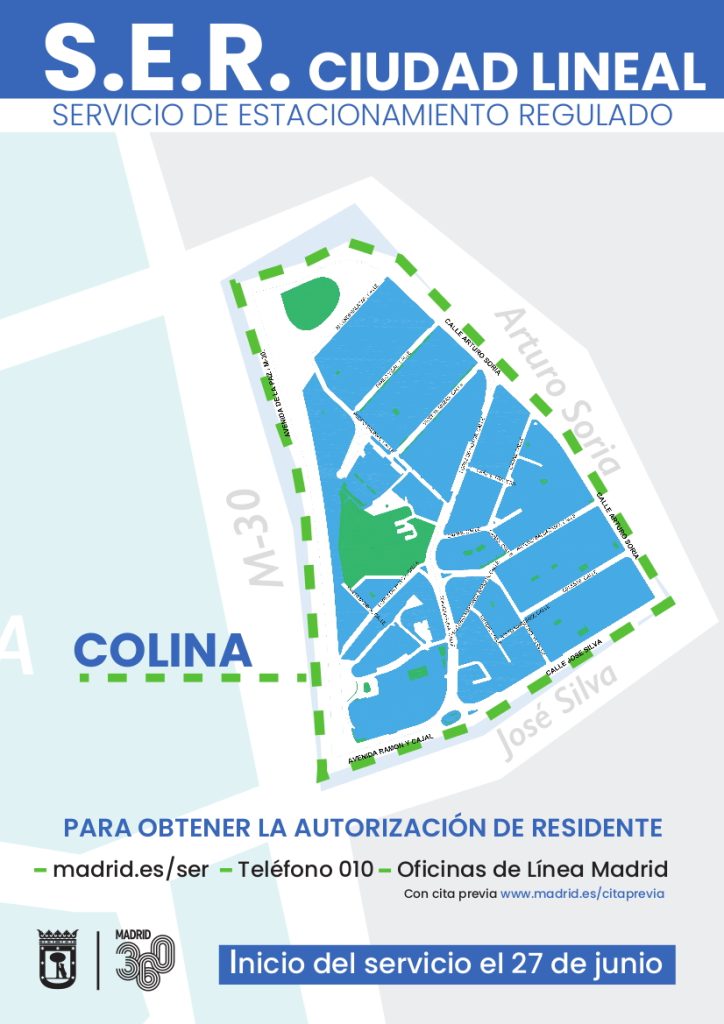 Ciudad Lineal incorpora 4.693 plazas a su zona SER 10