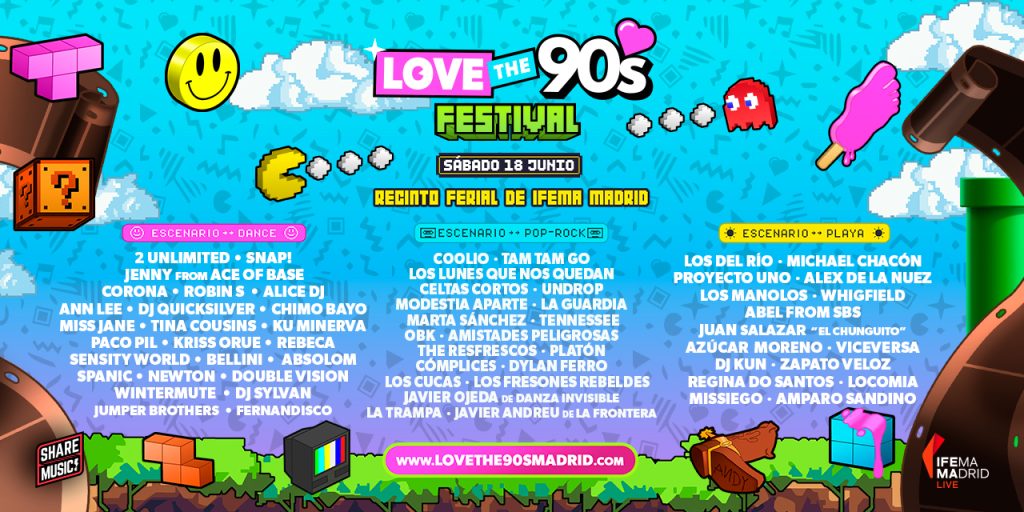 "Love the 90s": el festival de música noventera llega a Madrid 1