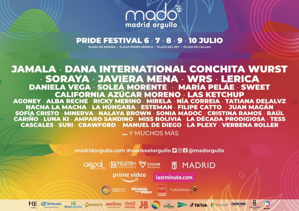Orgullo Madrid 2022: Conciertos, eventos y programación completa 5