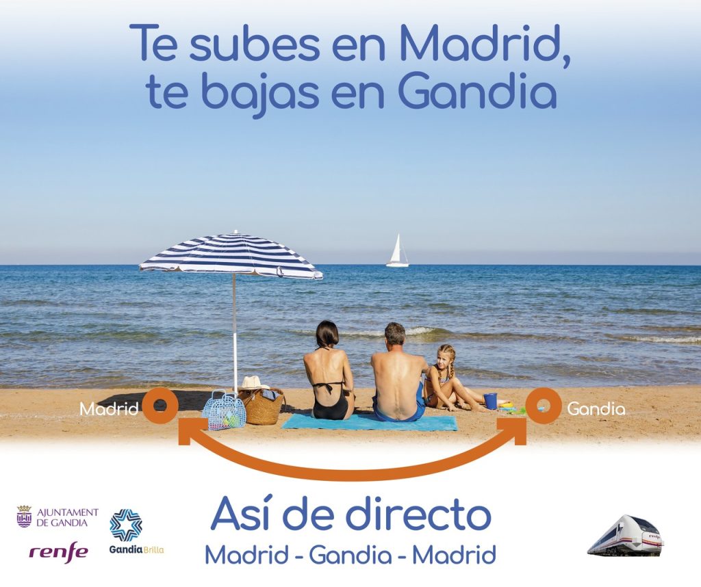 Línea Madrid-Gandia: Playa Nord, la joya mediterránea de la Safor 1