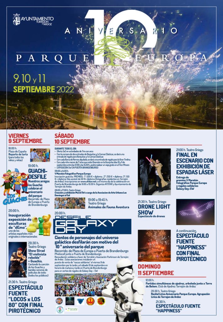 Parque Europa celebra su 10º aniversario con desfile de las galaxias y conciertos 1