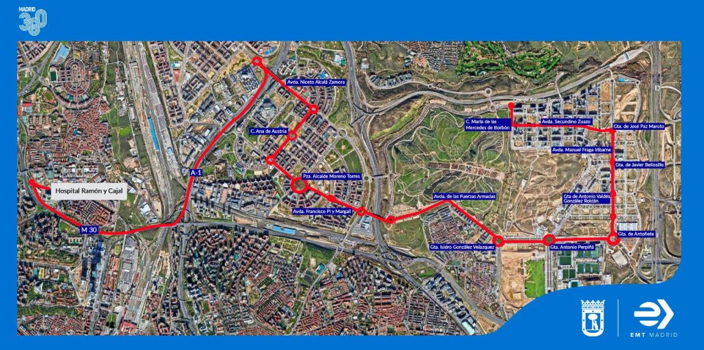 Un «tranvía» eléctrico unirá los desarrollos del noroeste con el Ramón y Cajal 2