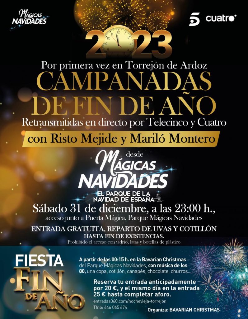 Mediaset elige el Parque Mágicas Navidades de Torrejón para dar las campanadas 9