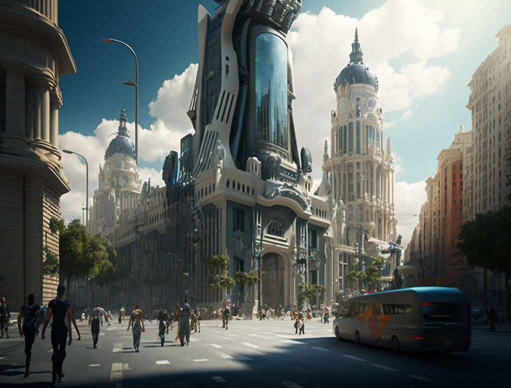 Así será Madrid en 2070 según la Inteligencia Artificial: imágenes 1