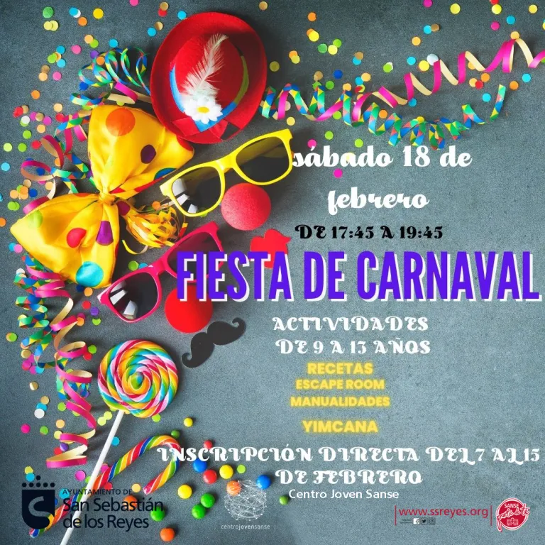 Programación de Carnaval en Sanse: actividades para niños y jóvenes 6