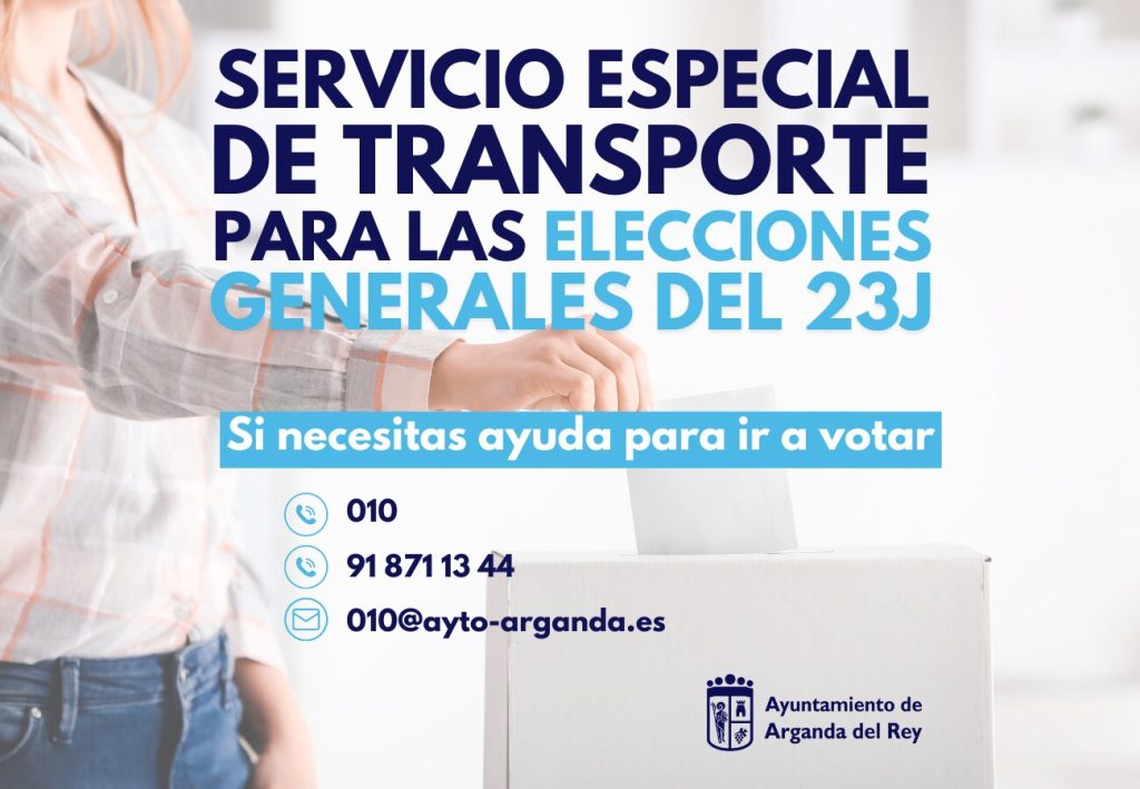 Un servicio de transportes ayudará a los mayores a ir a votar el 23J en Arganda 1