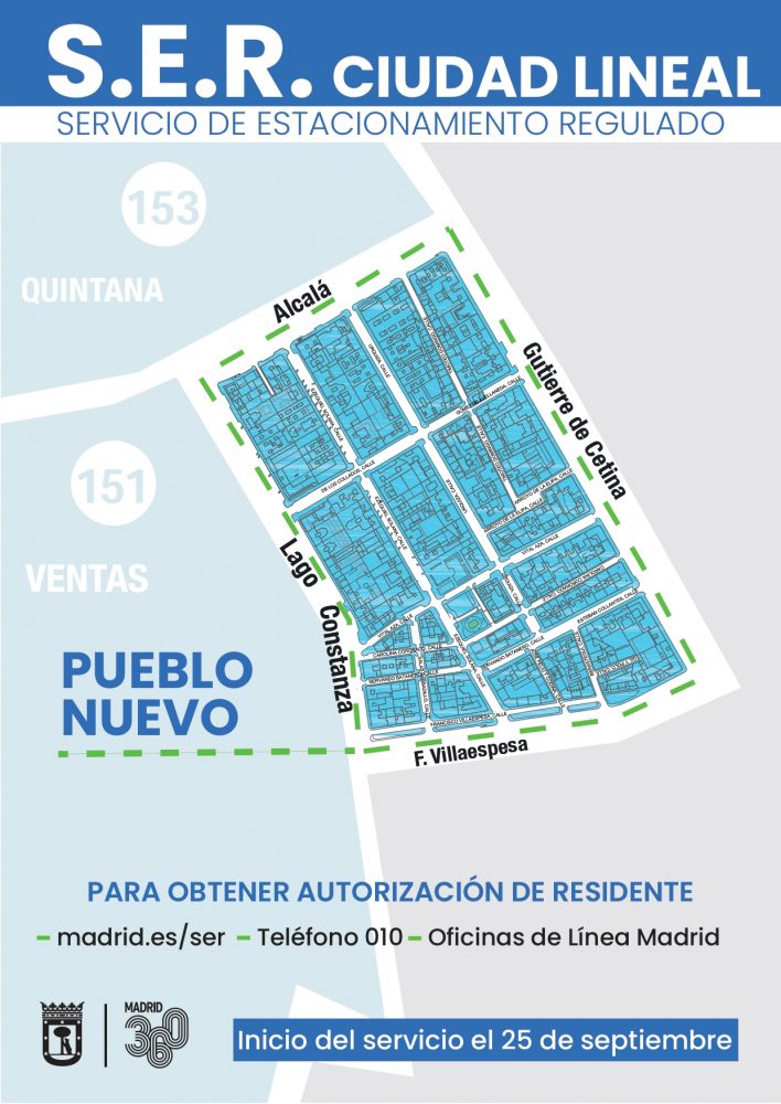 El SER de Ciudad Lineal y Carabanchel regulará 6.604 plazas de aparcamiento adicionales 1
