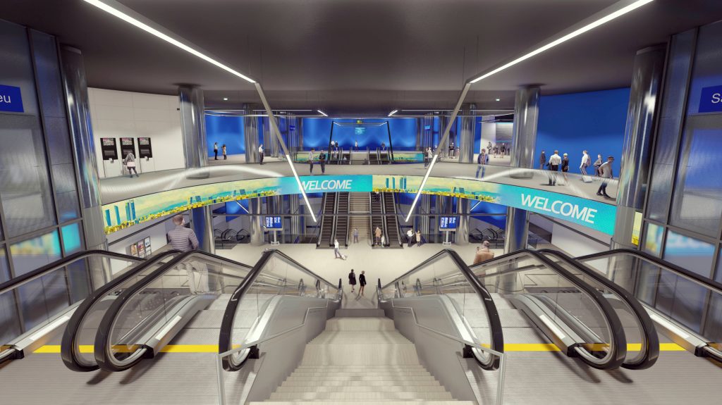 El nuevo Bernabéu vendrá de la mano de una estación futurista de Metro 8