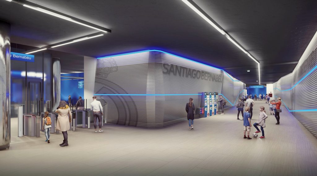 El nuevo Bernabéu vendrá de la mano de una estación futurista de Metro 2