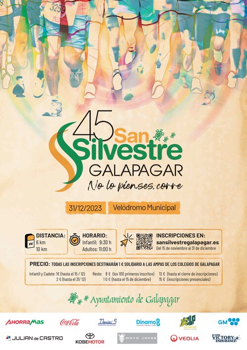 Cartel San Silvestre Galapagar 2023