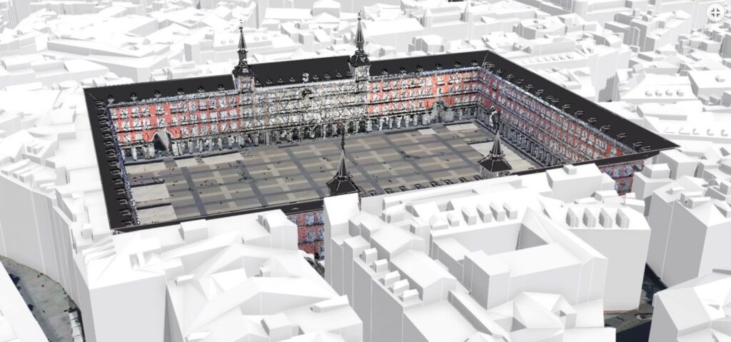 Gemelo Digital de Madrid: Un Visor 3D muestra el escaneado más detallado de la Plaza Mayor 2
