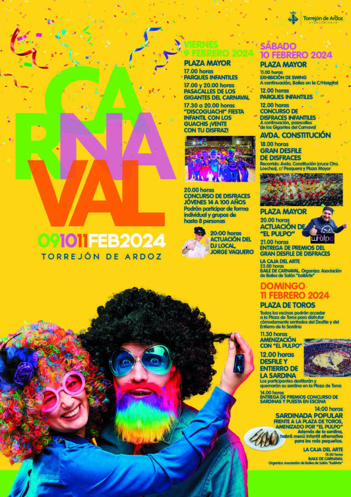 Cambios en la programación del Carnaval de Torrejón de Ardoz, ante la borrasca 'Karlotta' 8