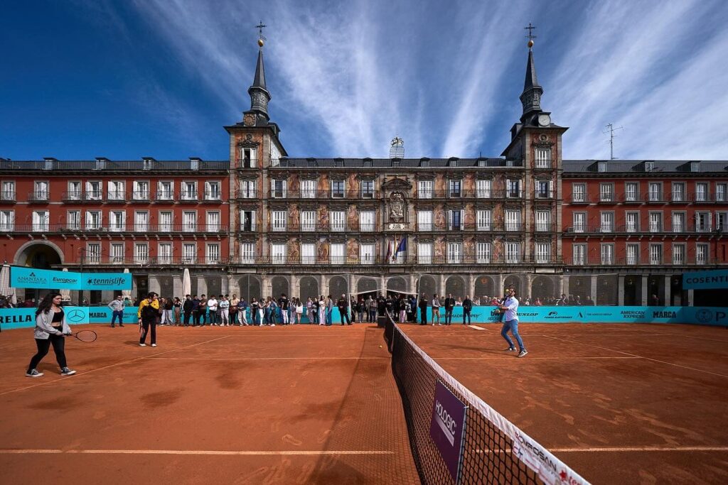 La Plaza Mayor, escenario de los primeros duelos del Mutua Madrid Open 2