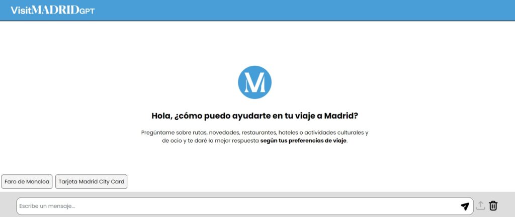 VisitMadridGPT: Inteligencia Artificial para crear la guía turística más personalizada de Madrid 3
